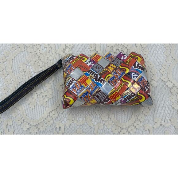 Nahui Ollin Handbags - Nahui Ollin Candy Wrapper Purse Handbag Wristlet Zipper Various Candy Wrappers
